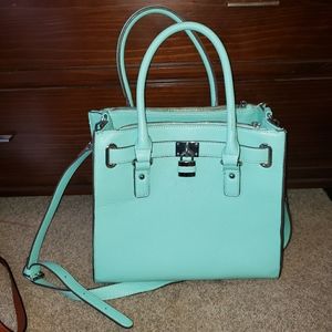 Charming Charlie teal handbag